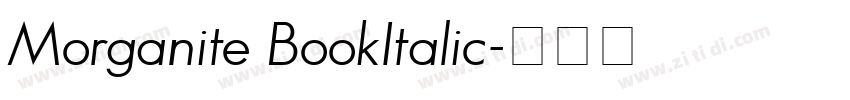Morganite BookItalic字体转换
